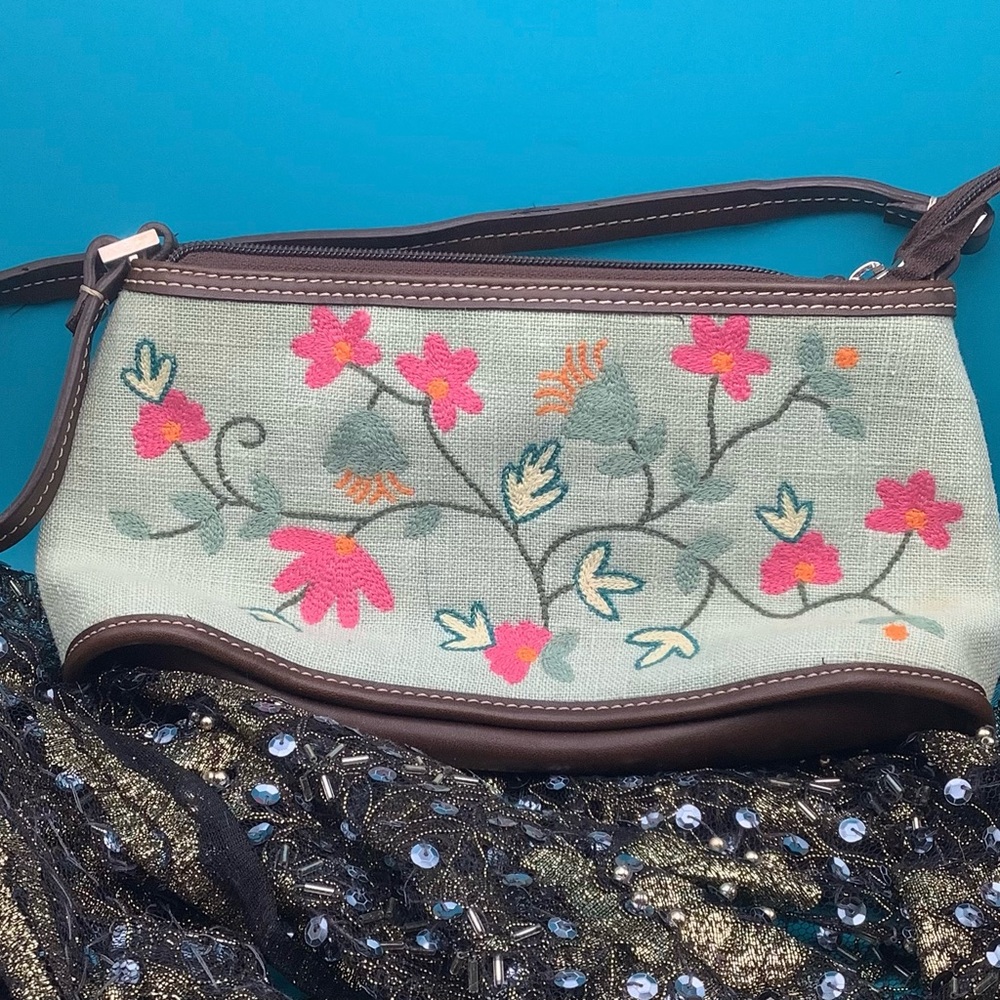 Liz Claiborne Embroidered Purse